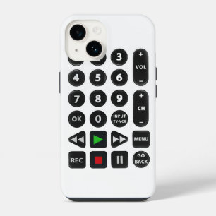 TV-afstandsbediening met VCR-knop iPhone 14 Hoesje