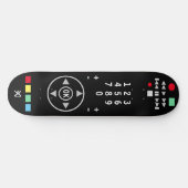 TV Afstandsbediening Zwart Modern Stijlvol Koel Persoonlijk Skateboard (Horizontaal)
