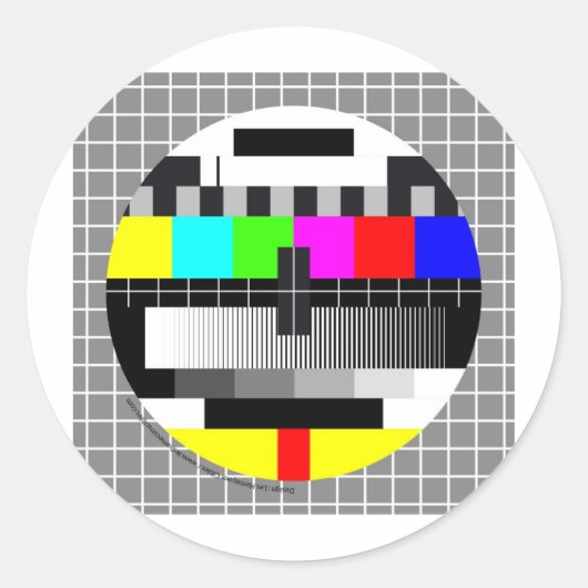 Tv-arm Ronde Sticker (Voorkant)