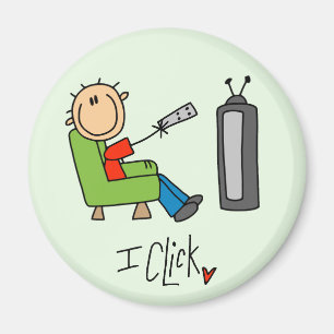 Tv-clicker voor tikken magneet