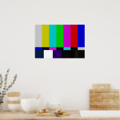 TV color Test Poster (Keuken)