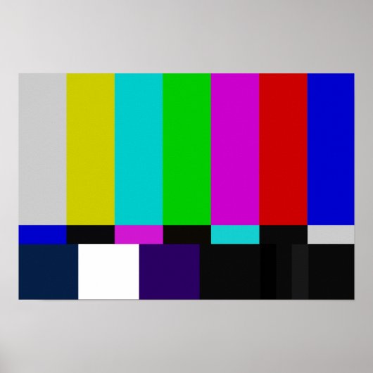 TV color Test Poster (Voorkant)