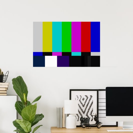 TV color Test Poster (Thuiskantoor)
