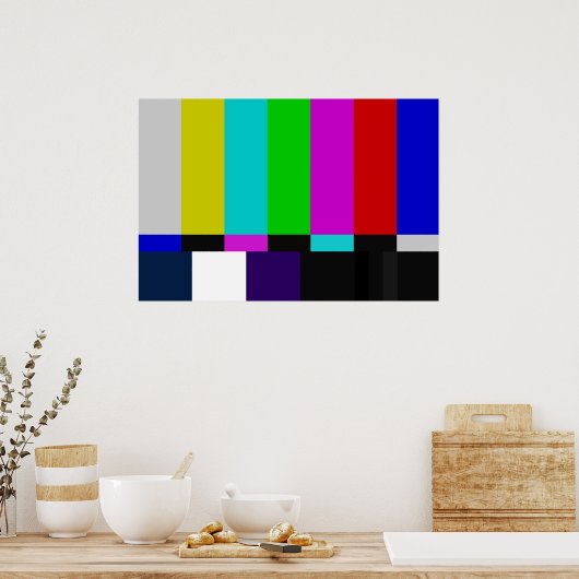 TV color Test Poster (Keuken)