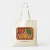 Tv-diner-Tas Tote Bag (Achterkant)