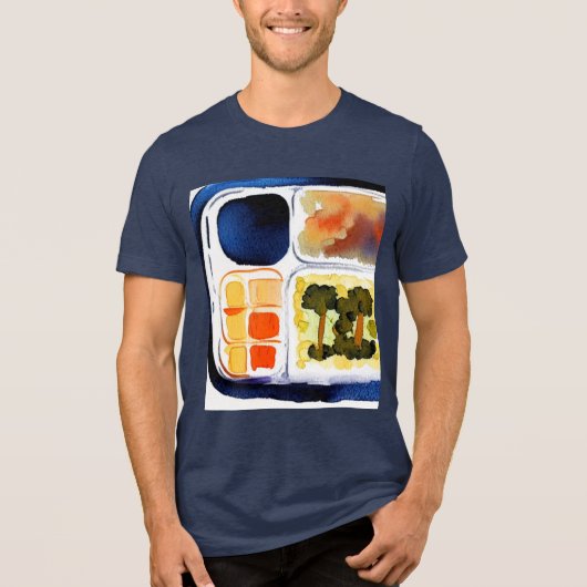 TV-diner Tri-Blend Shirt (Voorkant)