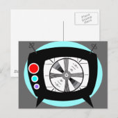 Tv en testpatroon herstellen briefkaart (Voorkant / Achterkant)