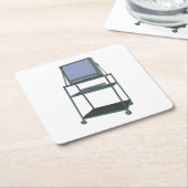 TV- en videokaart Classroom 80s 90s Funny School Kartonnen Onderzetters (Schuin)