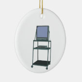 TV- en videokaart Classroom 80s 90s Funny School Keramisch Ornament (Rechts)