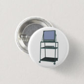 TV- en videokaart Classroom 80s 90s Funny School Ronde Button 3,2 Cm (Voorkant /achterkant)