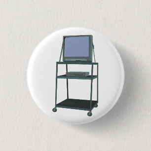 TV- en videokaart Classroom 80s 90s Funny School Ronde Button 3,2 Cm