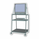 TV- en videokaart Classroom 80s 90s Funny School Sticker (Voorkant)