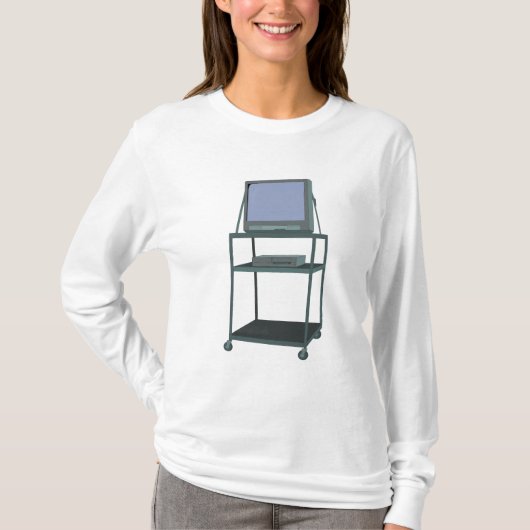 TV- en videokaart Classroom 80s 90s Funny School T-shirt (Voorkant)
