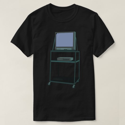 TV- en videokaart Classroom 80s 90s Funny School T-shirt (Design voorkant)