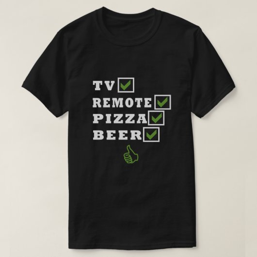 TV EXTERN PIZZA BEER G T-SHIRT (Design voorkant)