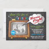 TV-feest in de nacht op de avond Kaart (Voorkant)