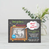 TV-feest in de nacht op de avond Kaart (Staand voorkant)