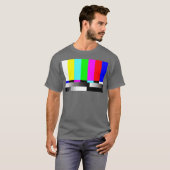 Tv-foutbalken testpatroon t-shirt (Voorkant volledig)
