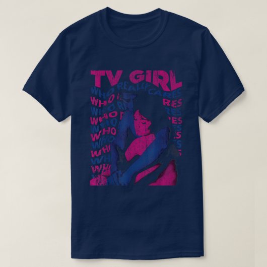 TV Girl album Who Really Cares T-shirt (Design voorkant)