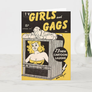 "TV Girls and Gags"-kaart Bedankkaart