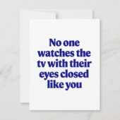 TV-grap Father's Day  Papa grap cadeau voor echtge Feestdagenkaart (Voorkant)