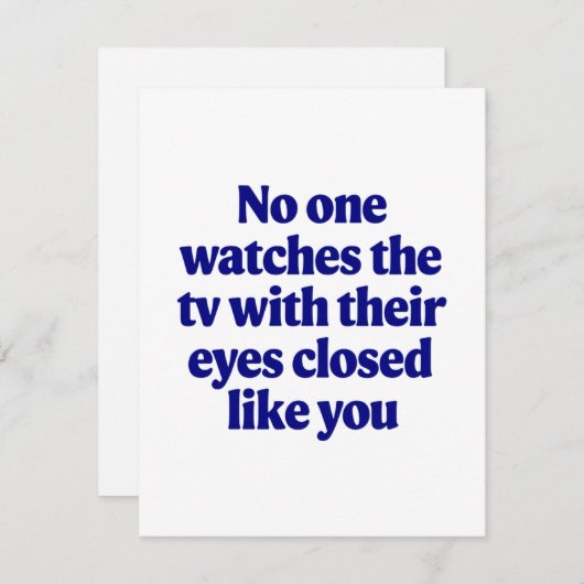 TV-grap Father's Day  Vader grap Geschenk voor ech Feestdagenkaart (Voorkant / Achterkant)