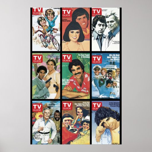TV Guide Hoesjes Grote shows van gisteren Poster (Voorkant)