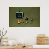 Tv-hoofden Poster (Keuken)