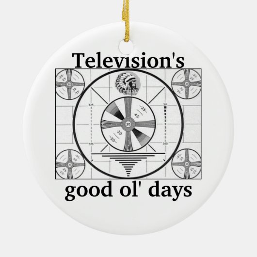 Tv Indische hoofdtest Keramisch Ornament (Achterkant)