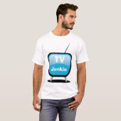 TV Junkie - Cartoon Style TV T-shirt (Voorkant volledig)