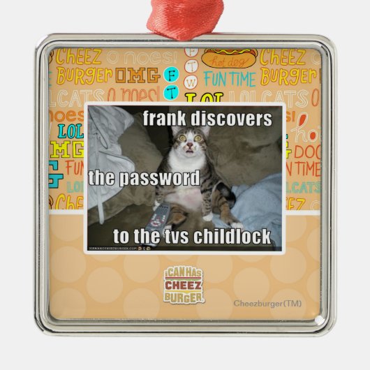 TV Kinderslot Metalen Ornament (Voorkant)