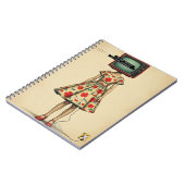 TV Lady Portrait Notebook Notitieboek (Linkerzijde)