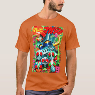 TV Magazine Grote Mazinger Kamen Rider jaren 1970 T-shirt