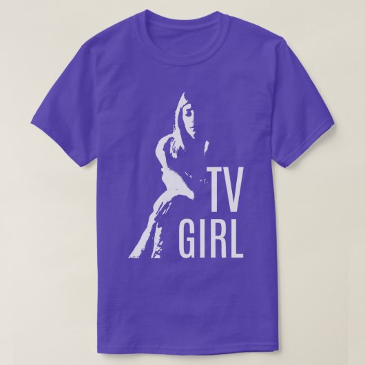 tv-meisje t-shirt (Design voorkant)
