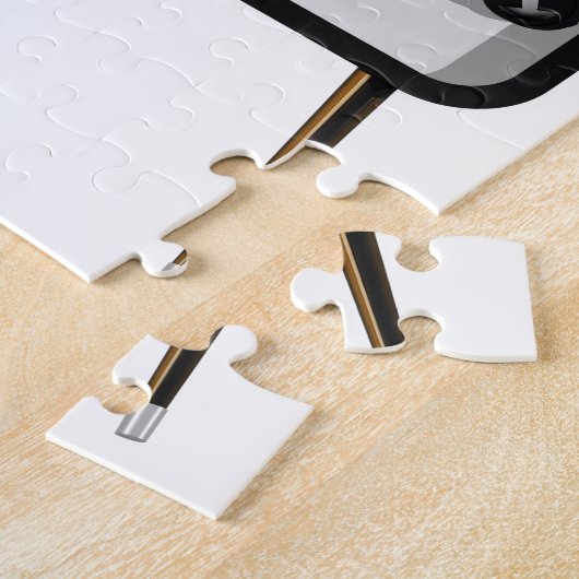 TV met leeg scherm Legpuzzel (Zijkant)