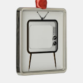 TV met leeg scherm Metalen Ornament (Rechts)