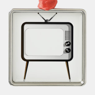 TV met leeg scherm Metalen Ornament