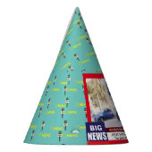 TV Nieuws Mannen Funny 50th Verjaardag 40th 60th Feesthoedjes (Links)