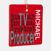 TV Producent Extraordinaire CUSTOM Keramisch Ornament (Rechts)