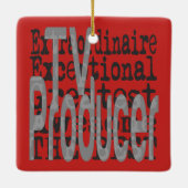 TV Producent Extraordinaire Keramisch Ornament (Achterkant)