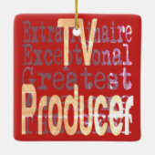 TV Producent Extraordinaire Keramisch Ornament (Achterkant)