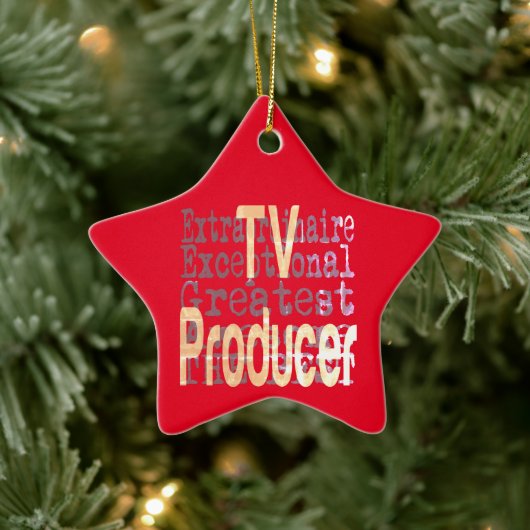 TV Producent Extraordinaire Keramisch Ornament (Boom)