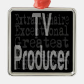 TV Producent Extraordinaire Metalen Ornament (Voorkant)