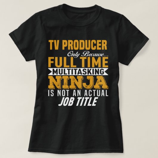 Tv-producent T-shirt (Design voorkant)