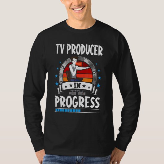 Tv Producer In Progress Trainee Student T-shirt (Voorkant)