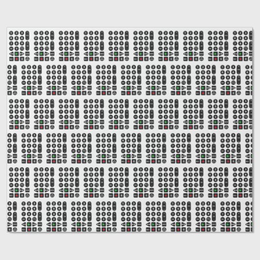 TV Remote met VCR-Button Cadeaupapier (Vlak)