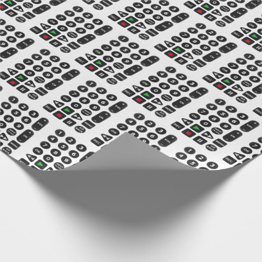 TV Remote met VCR-Button Cadeaupapier (Hoek)