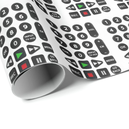 TV Remote met VCR-Button Cadeaupapier (Rol Hoek)