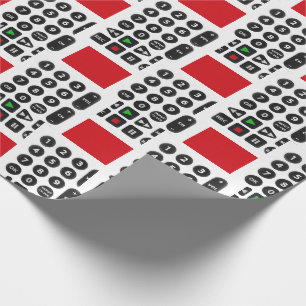TV Remote met VCR-Button Cadeaupapier