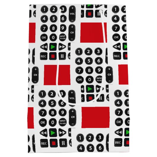 TV Remote met VCR-Button Medium Cadeauzakje (Achterkant)